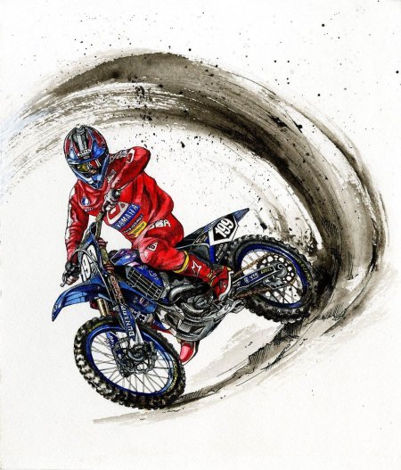 Мотокросс рисунки