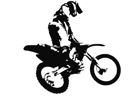 Наклейки на мотоцикл кроссовый