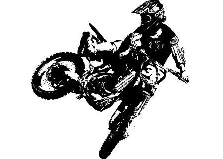 Мотоцикл эндуро вектор