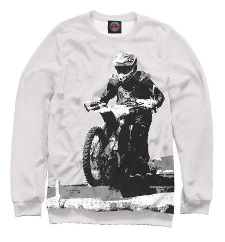 Толстовка с мотоциклом