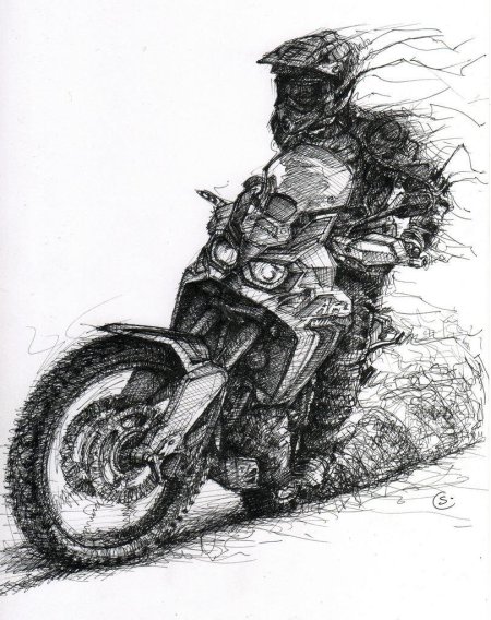 Мотоцикл рисунки