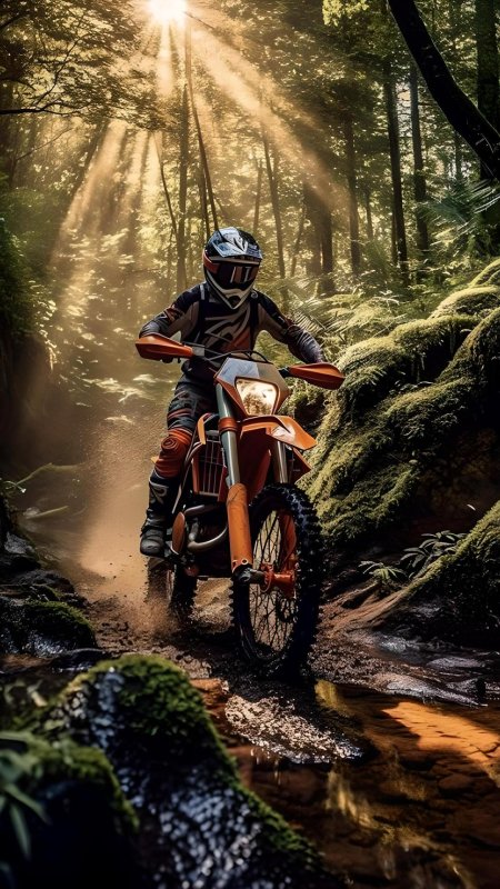 Эндуро в лесу