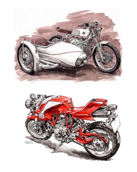 Мотоцикл картина