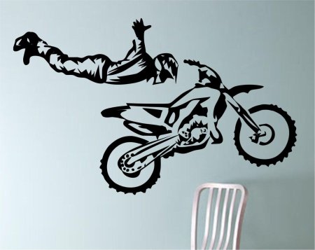 Наклейка мотокросс