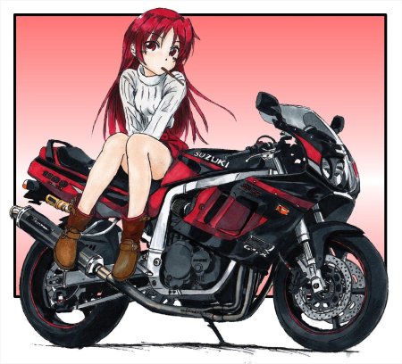 Мотоцикл аниме