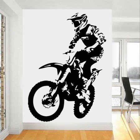 Интерьерная наклейка мотокросс