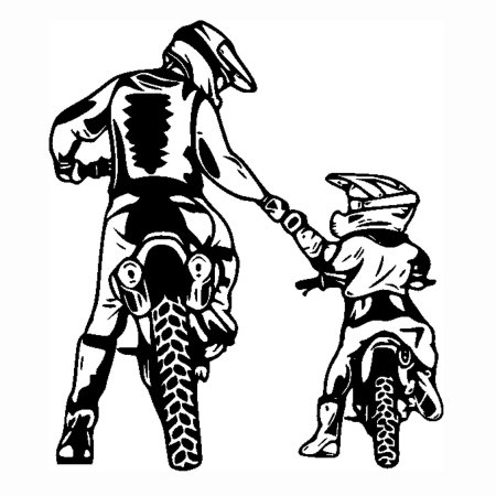 Эндуро рисунок карандашом