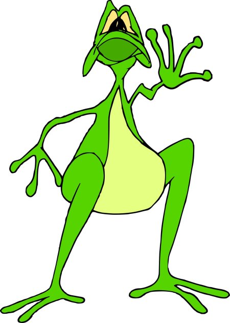 Лягушка из мультика