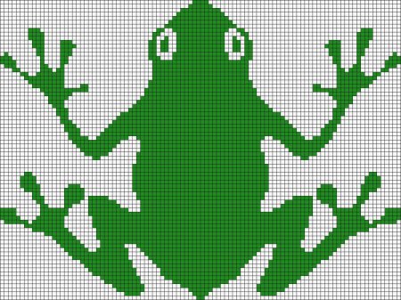 Шаблон лягушки для вырезания