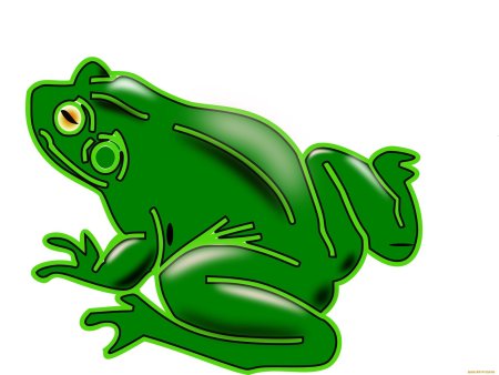 Мультяшная лягушка