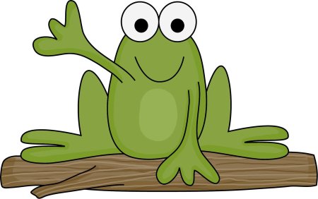 Лягушка мультяшная