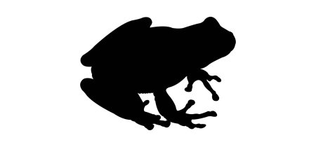 Лягушка силуэт