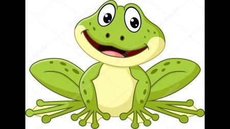 Лягушка мультяшная