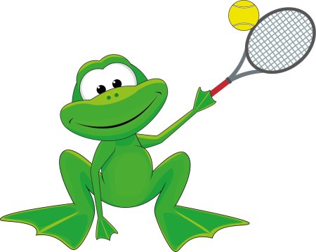 Лягушка мультяшная