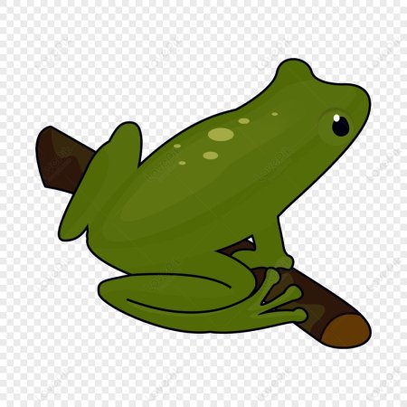 Ветка лягушка вектор