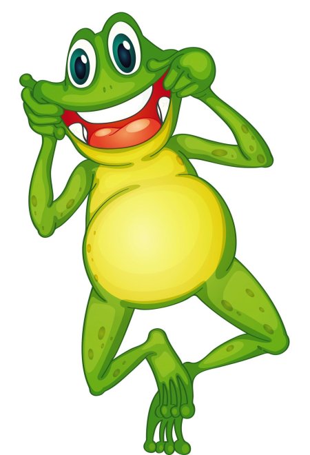 Лягушка мультяшка