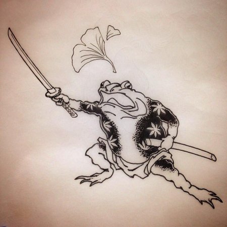 Жаба самурай япония