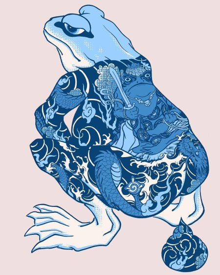 Жаба самурай япония