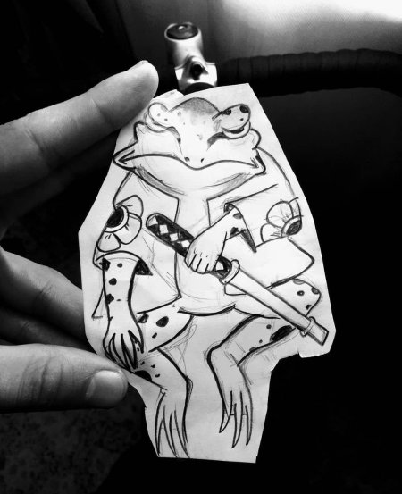 Тату лягушка эскизы