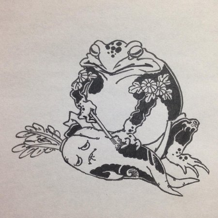 Японская жаба тату