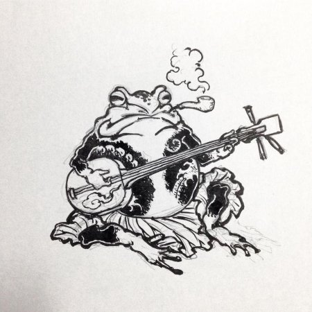 Жаба самурай япония