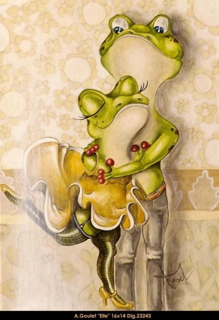 Лягушки художник anouck goulet