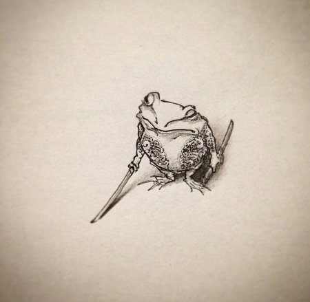 Тату лягушка эскизы минимализм