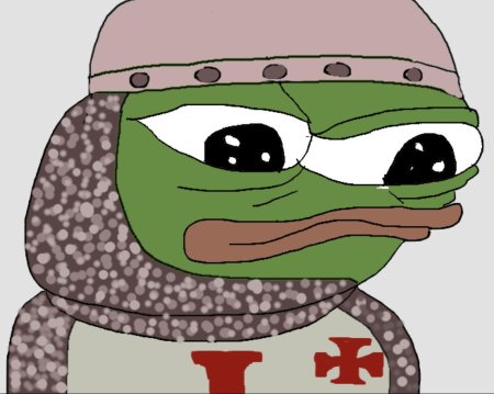Лягушонок пепе рыцарь