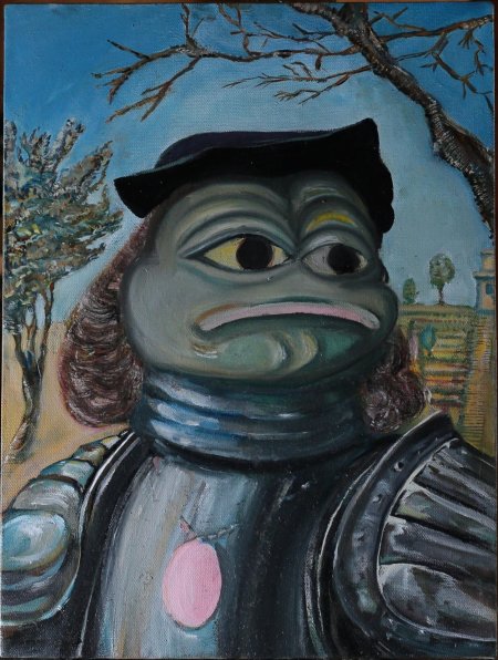 Лягушонок пепе самурай