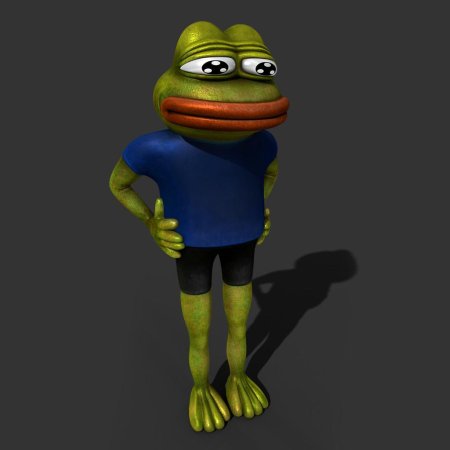 Лягушонок пепе реалистичный