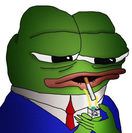 Лягушонок пепе курит