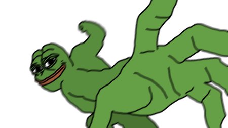 Лягушонок пепе замахивается