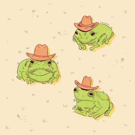 Милые рисунки лягушек