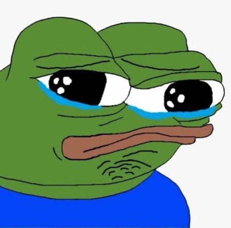 Плачущий лягушонок пепе