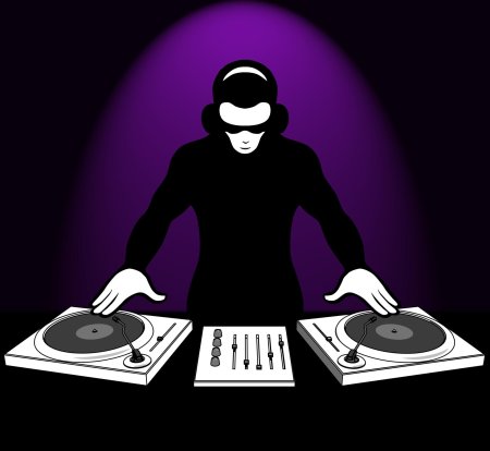 Диджей рисунок