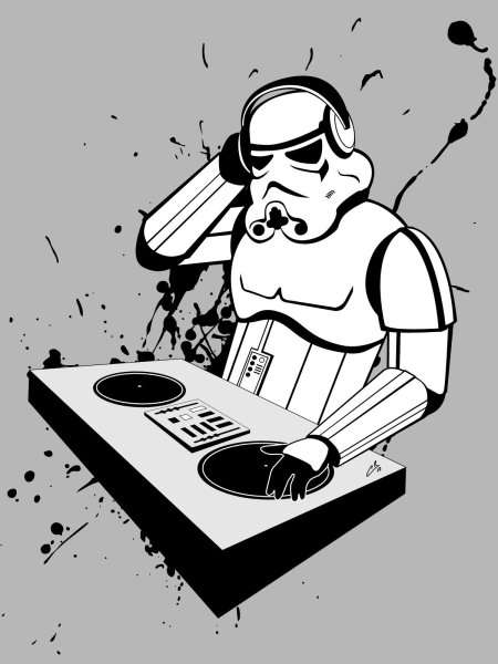 Диджей рисунок