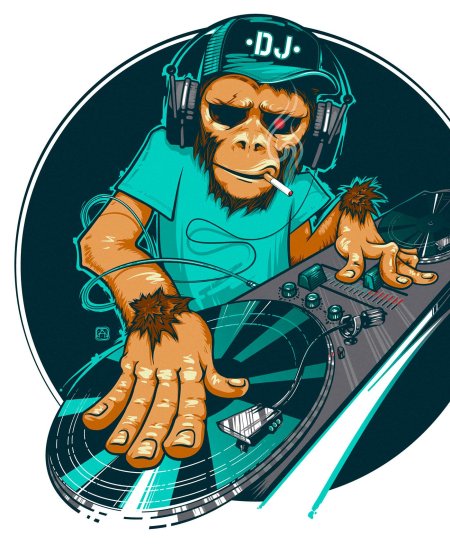 Мартышка диджей