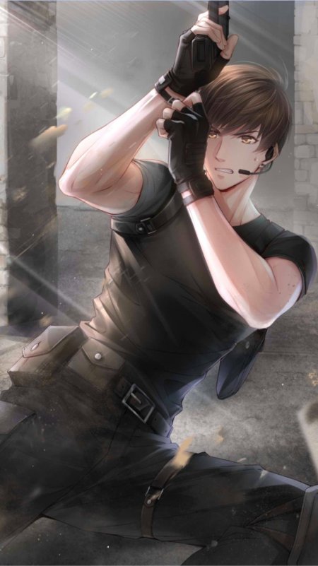 Аниме парень с пистолетом