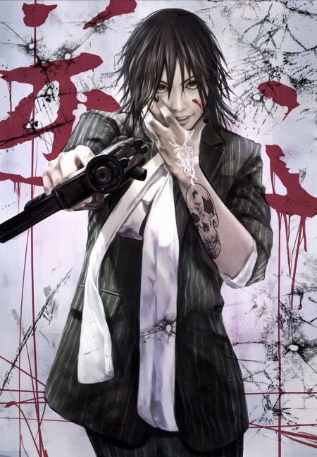 Аниме парень с пистолетом