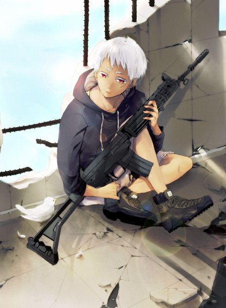 Ёрмунганд йона с оружием