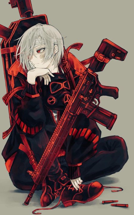 Аниме парни с оружием