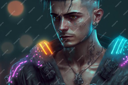 Киберпанк прически мужские