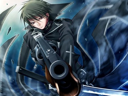 Аниме парни с оружием