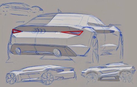 Концепт ауди скетч