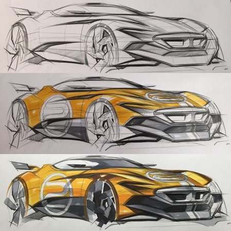 Скетчи автомобилей