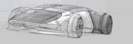 Эскиз автомобиля будущего