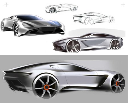 Астон мартин скетч