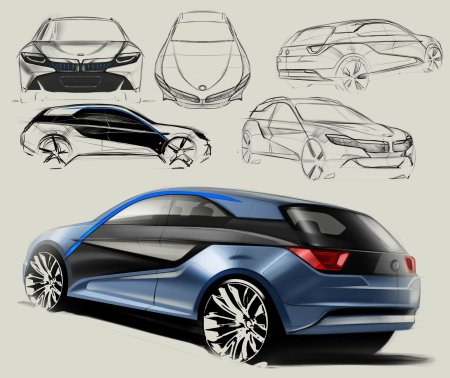 Бмв скетч car design
