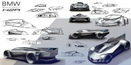 Эскиз автомобиля будущего