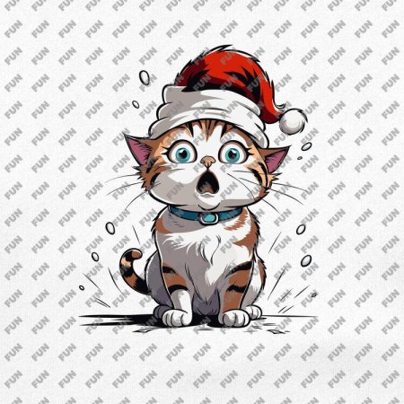 Новогодние котики рисунки